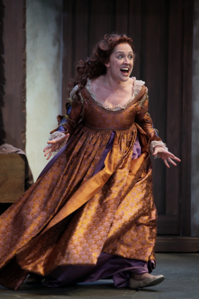 Kelly Mengelkoch as Kate in Cincinnati Shakespeare Company’s 2015 production of William Shakespeare’s “The Taming of the Shrew”, directed by Kevin Hammond, playing April 3-25, 2015.  Performances are located at CSC’s Theatre, 719 Race Street in downtown Cincinnati. Tickets are $14-$35 and are available now online at cincyshakes.com or by calling the box office 513.381.2273.  By Mikki Schaffner Photography. 